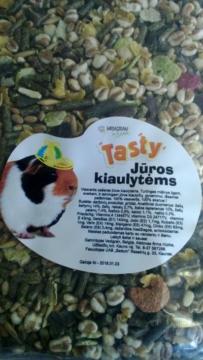 VADIGRAN TASTY pašaras jūrų kiaulytėms 0.5kg