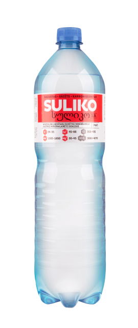 Gazuotas stalo vanduo SULIKO, PET, 1,5 l