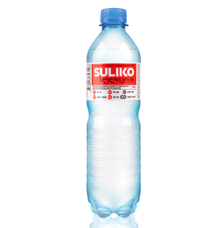 Gazuotas stalo vanduo SULIKO, PET, 0,5 l