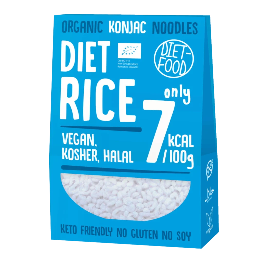 Ekologiški konjac RICE makaronai  | DIET-FOOD (385 g)