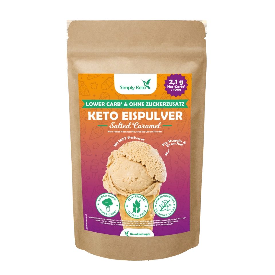 KETO ledų milteliai, sūdytos karamelės skonio | Simply keto (100 g)
