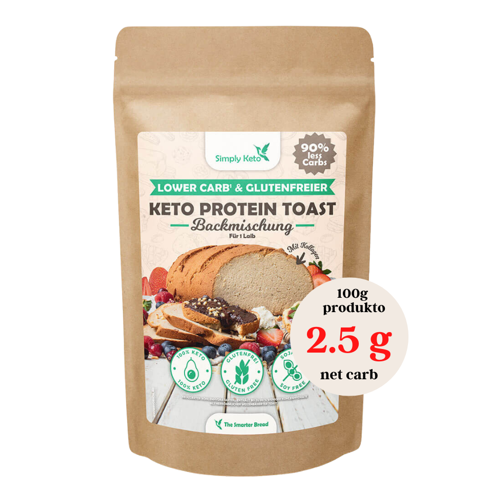 KETO baltimininės skrebučių duonos kepimo mišinys | Simply keto (300 g)