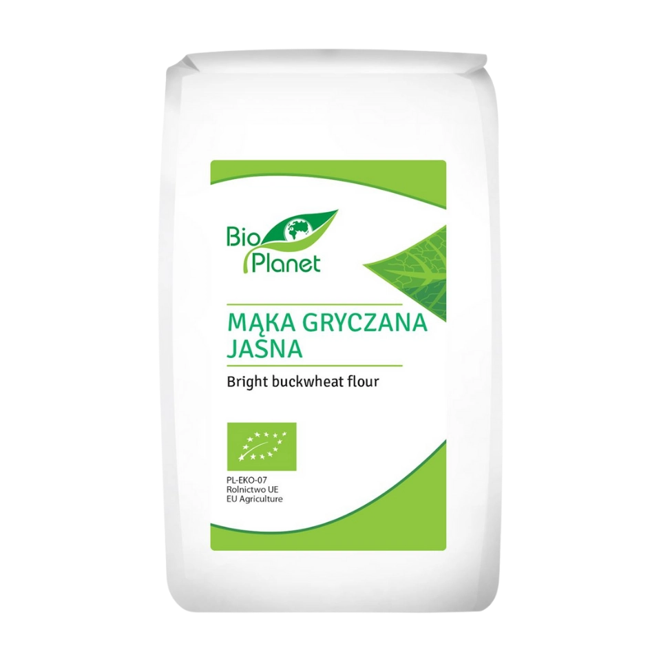 Ekologiški šviesių grikių miltai | Bio Planet (500 g)