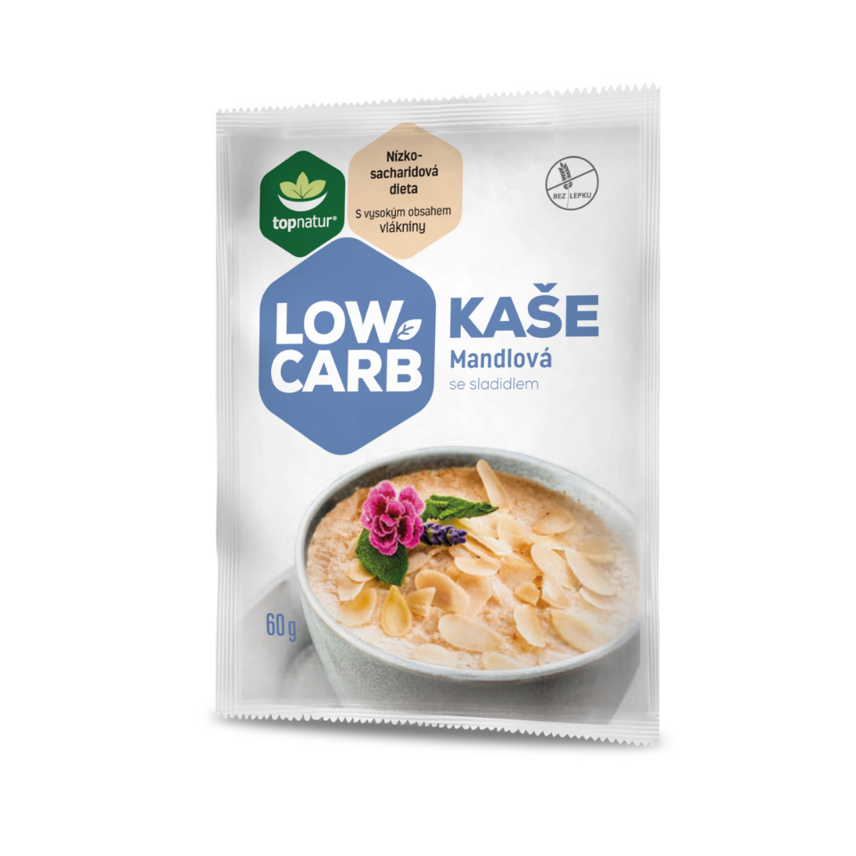 LOW CARB košė su migdolais, be glitimo, be pridėtinio cukraus | TopNatur (60 g)