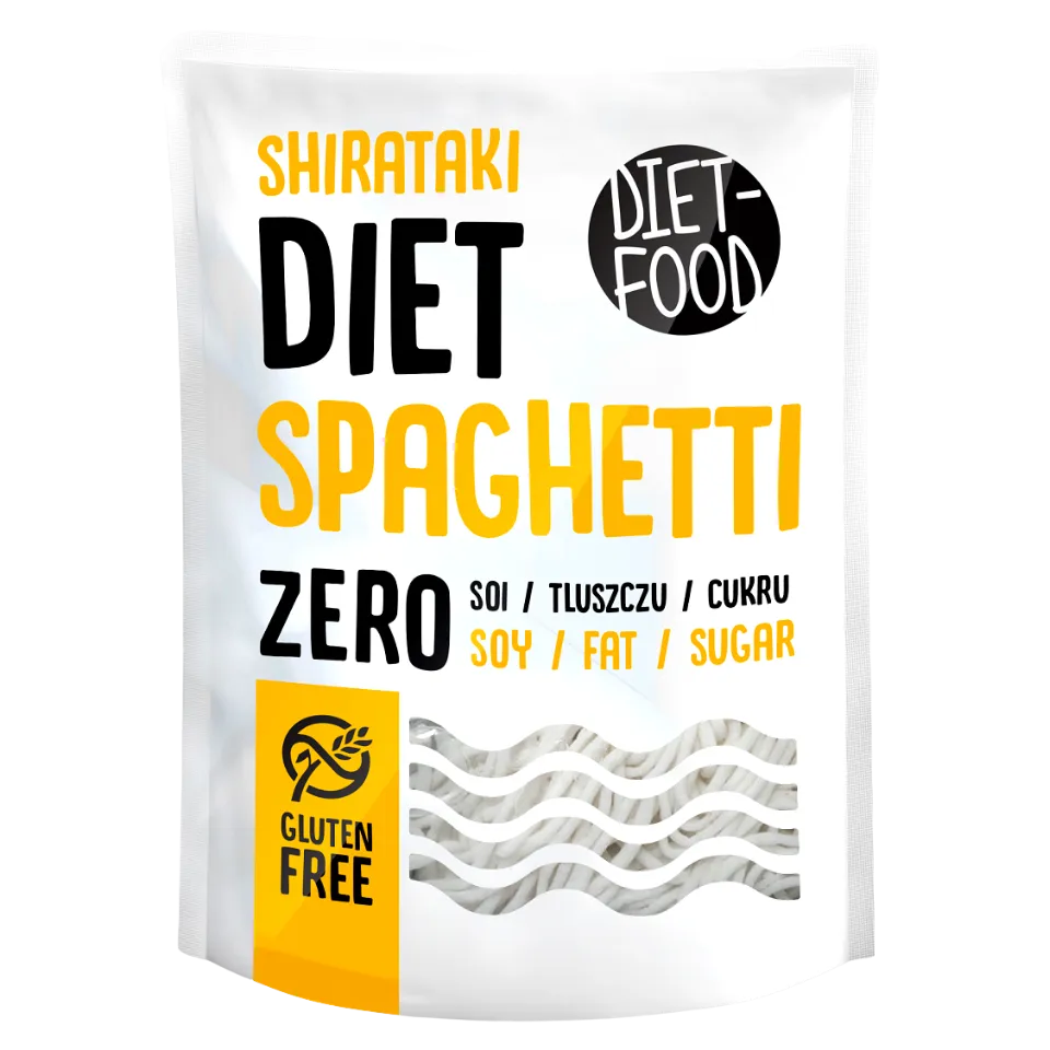 Konjac SPAGHETTI makaronai, be glitimo | DIET-FOOD (270 g)