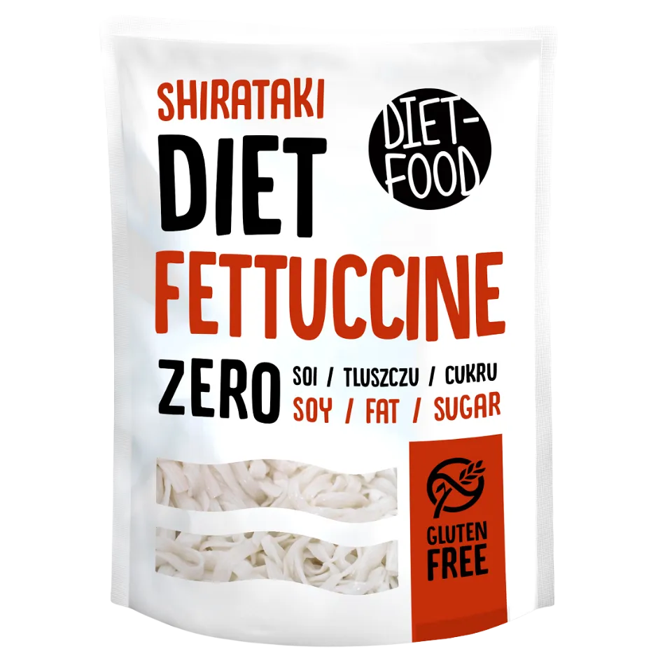 Konjac FETTUCCINE makaronai, be glitimo | DIET-FOOD (270 g)