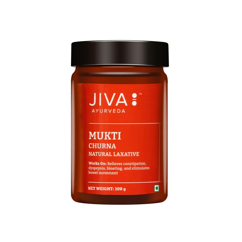 Žolelių milteliai 100g viduriams laisvinti Mukti Churna Jiva Ayurveda