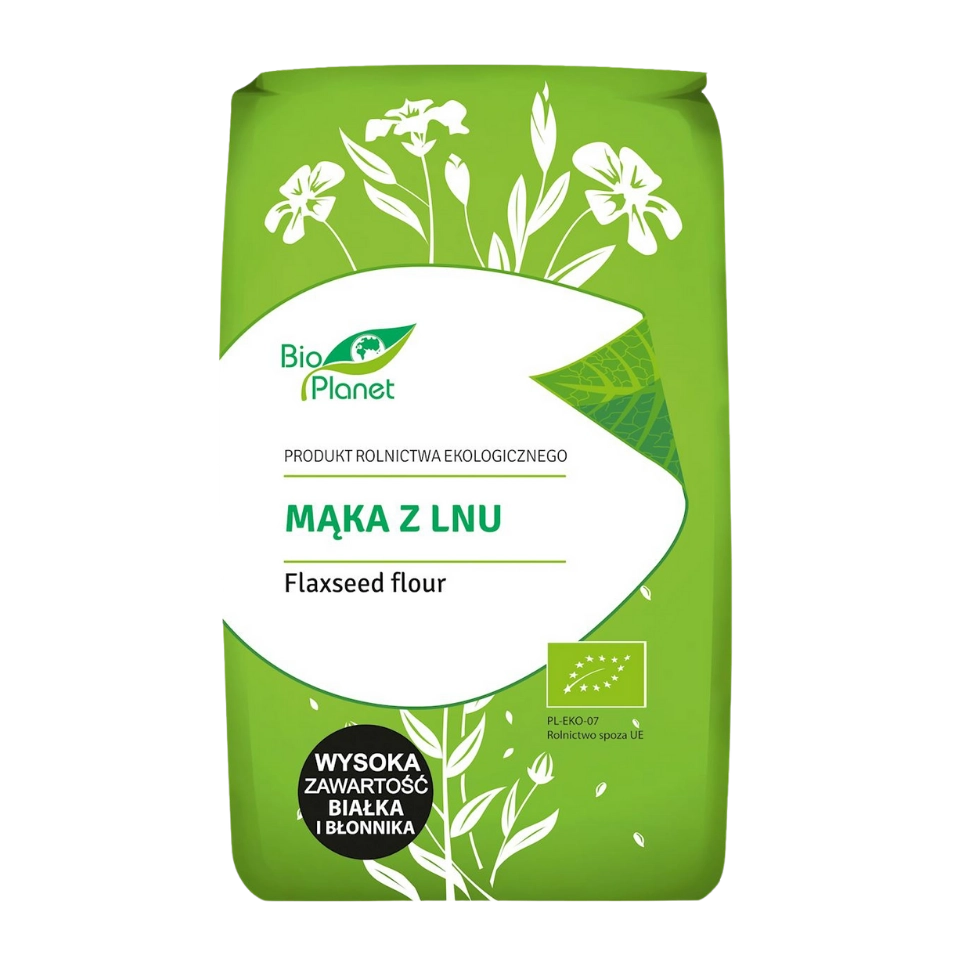 Ekologiški linų sėmenų miltai | Bio Planet (400 g)