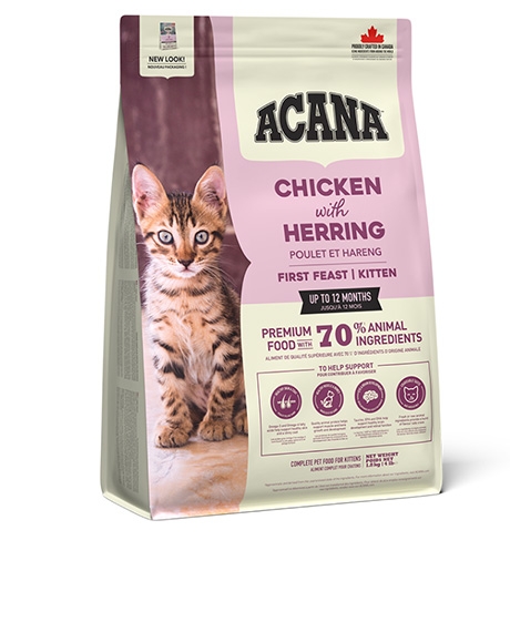 Acana First Feast Kitten sausas maistas kačiukams, 1.8 kg