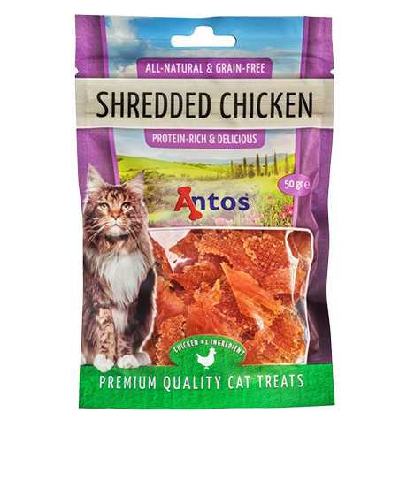 Antos Shredded Chicken skanėstai katėms su vištiena, 50 g