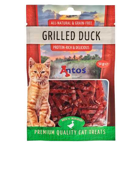 Antos Grilled Duck skanėstai katėms su antiena, 50 g