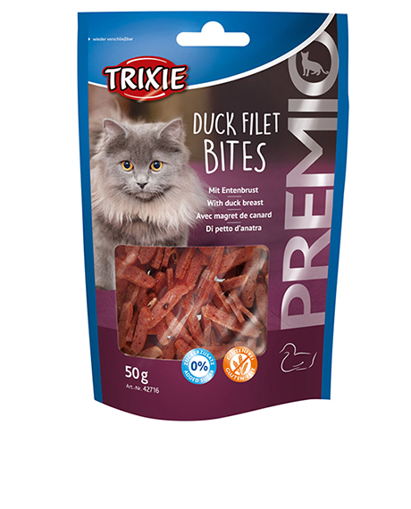 Trixie Premio Duck Filet Bites skanėstai katėms su antiena, 50 g