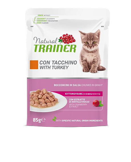 Natural Trainer konservai kačiukams su vištiena, 12x85 g : Pakuotė - 12 x 85 g