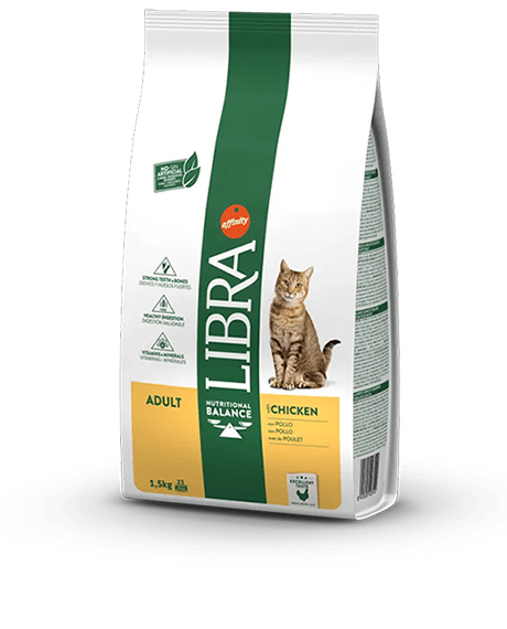 Libra Cat Chicken sausas maistas katėms su vištiena, 10 kg