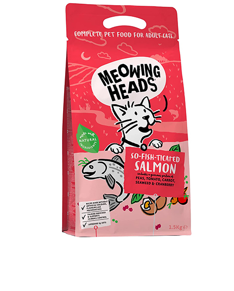 Meowing Heads So Fish Ticated sausas maistas katėms : Pakuotė - 1.5 kg