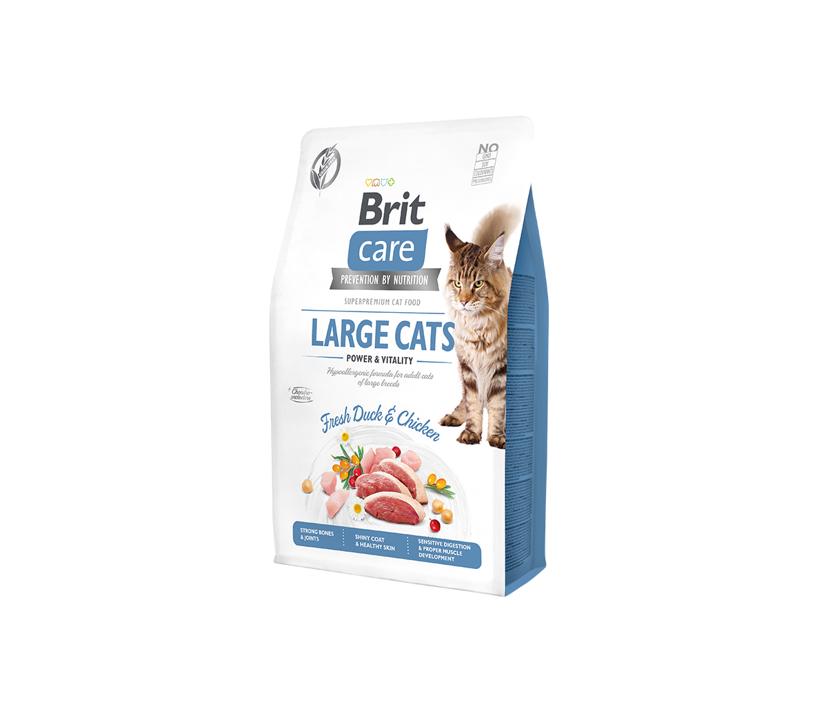 Brit Care Cat GF Large cats Power&Vitality sausas maistas katėms 2kg. - 7kg. 2 kg