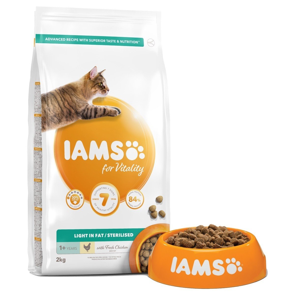 IAMS Cat Sterilised Light sausas maistas katėms 1 kg(sveriamas)