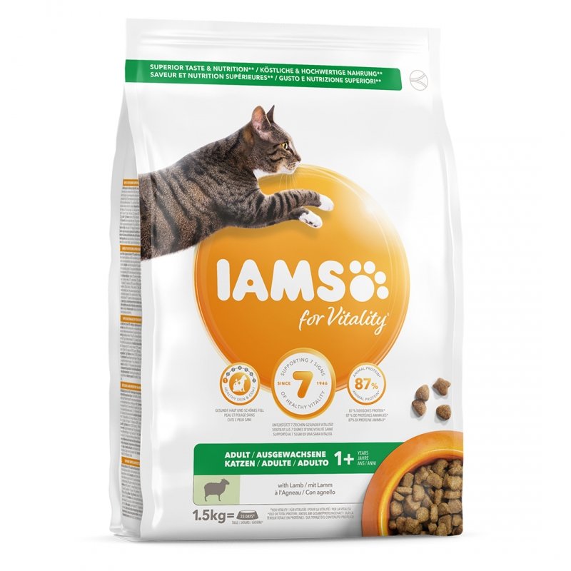 IAMS Adult Cat (ėriena) 1 kg(sveriamas)