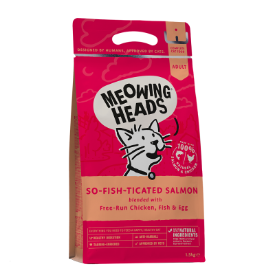 MEOWING HEADS So-Fish-Ticated Salmon (Lašiša/Vištiena) 1.5kg