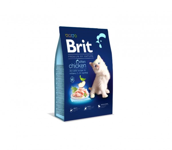 Brit Premium by Nature Cat Kitten sausas maistas katėms 8kg. 8 kg