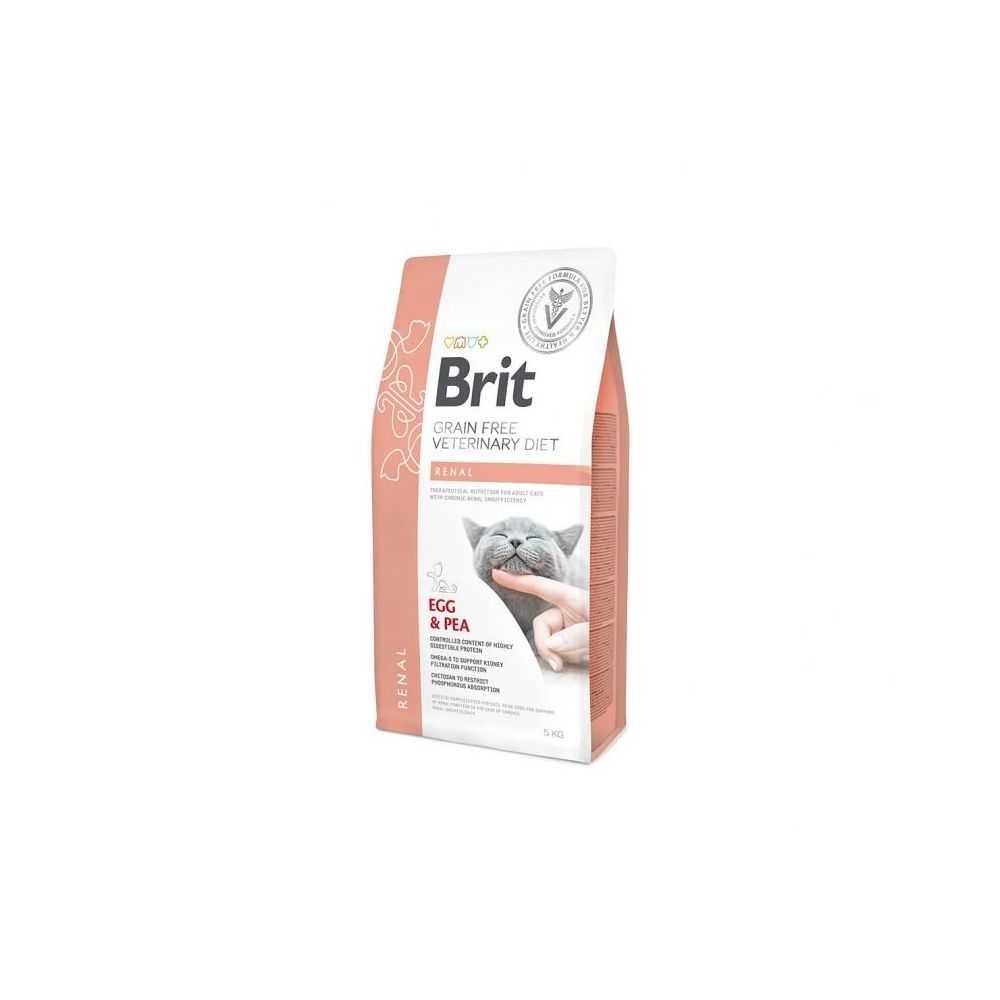 Brit GF Veterinary Diets Cat Renal sausas maistas katėms 400g. - 5kg. 5 kg