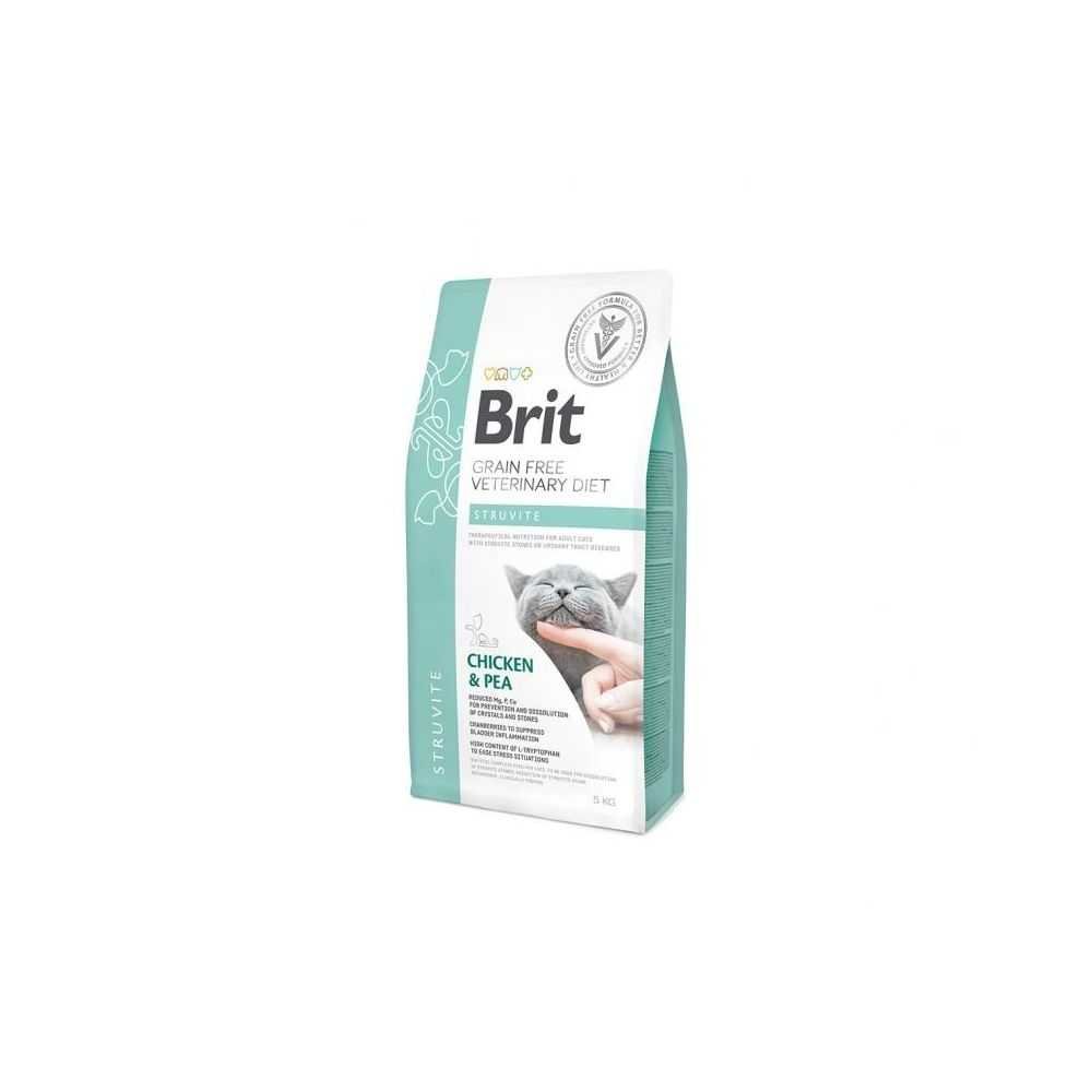 Brit GF Veterinary Diets Cat Struvite sausas maistas katėms 400g. - 5kg. 5 kg