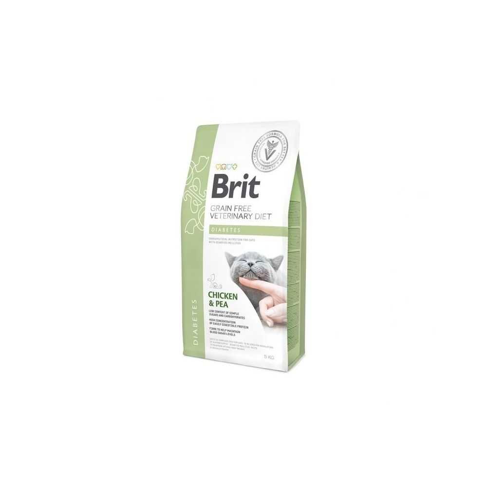 Brit GF Veterinary Diets Cat Diabetes Sausas Maistas Katėms 2kg. - 5kg. 5 kg