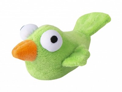 ROGZ Catnip Plush Bird Žalias Paukštis 11cm