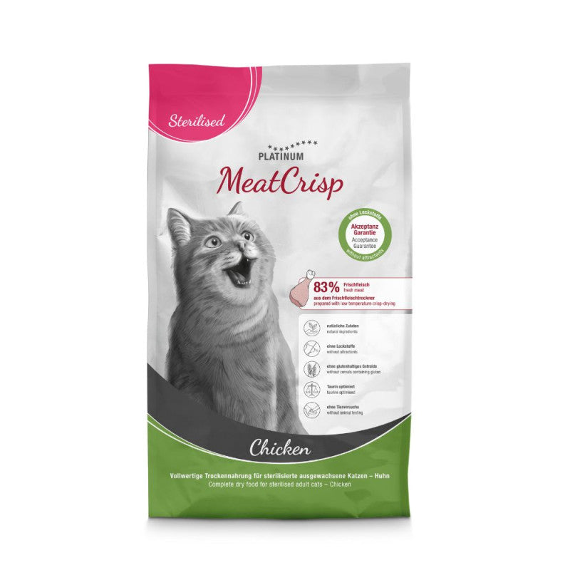 Platinum MeatCrisp maistas streilizuotoms katėms su vištiena