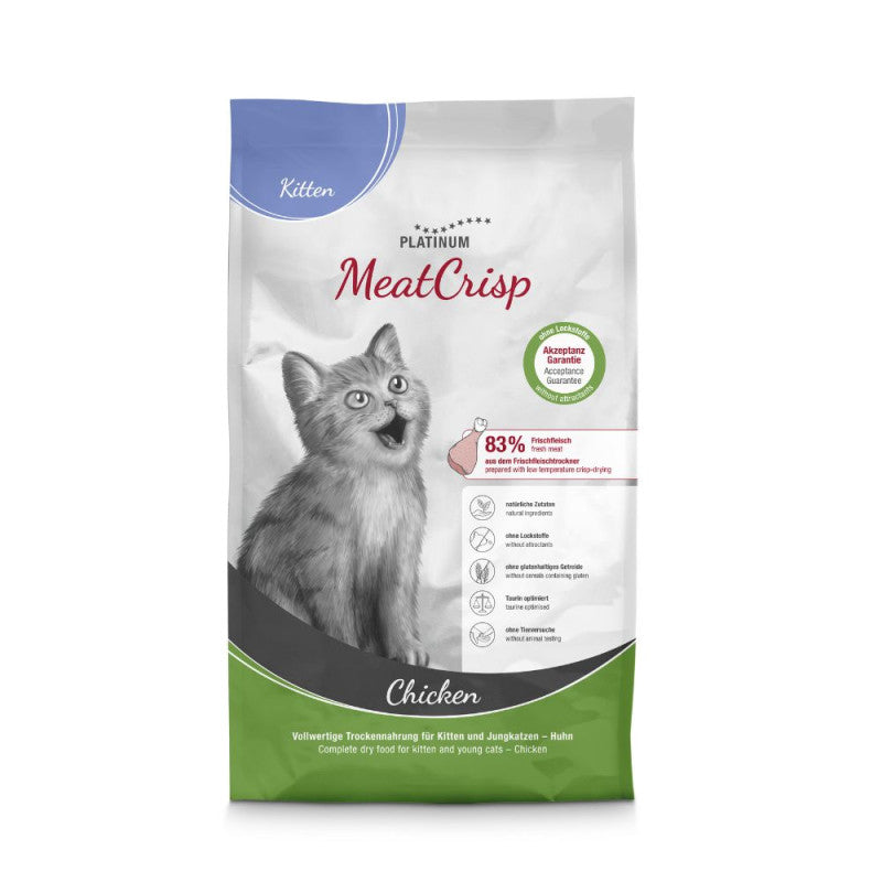 Platinum MeatCrisp maistas jauniems kačiukams su vištiena