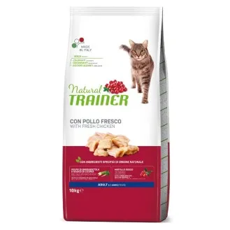 NATURAL TRAINER CAT ADULT CHICKEN su vištiena 300g. - 10kg. 300g.