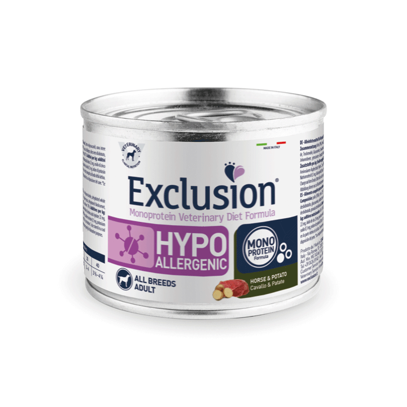 Exclusion Hypoallergenic konservai šunims su arkliena, 200 g