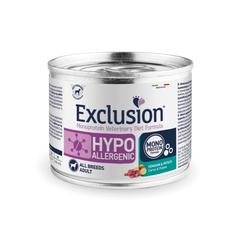 Exclusion Hypoallergenic konservai šunims su elniena, 200 g