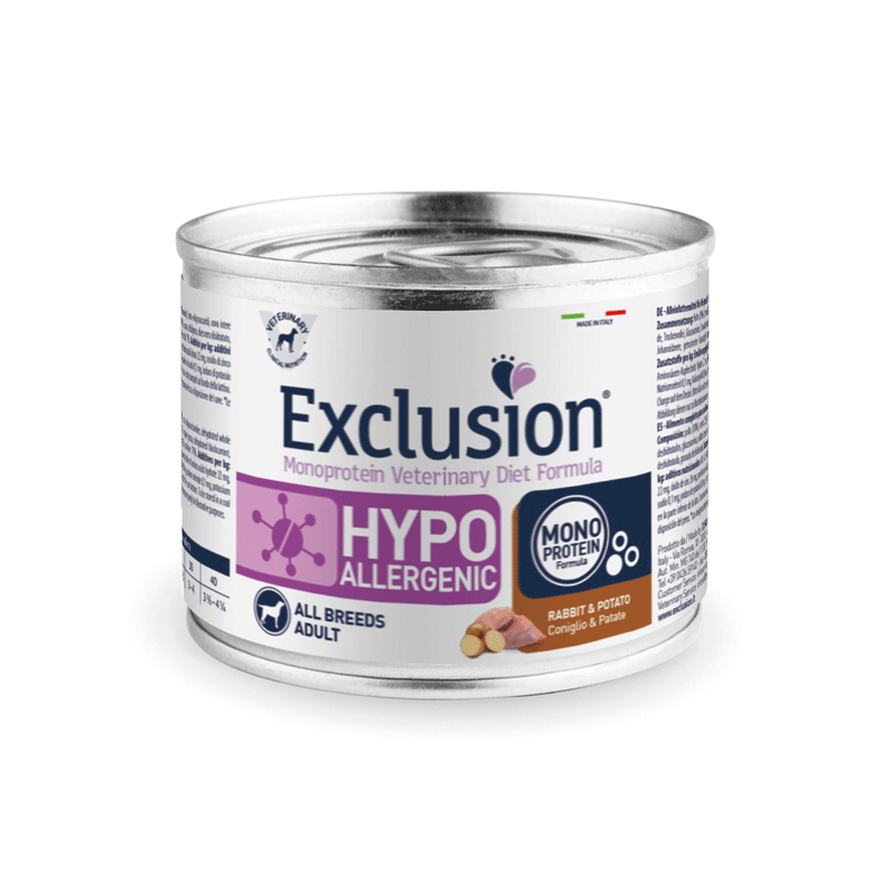 Exclusion Hypoallergenic konservai šunims su triušiena, 200 g
