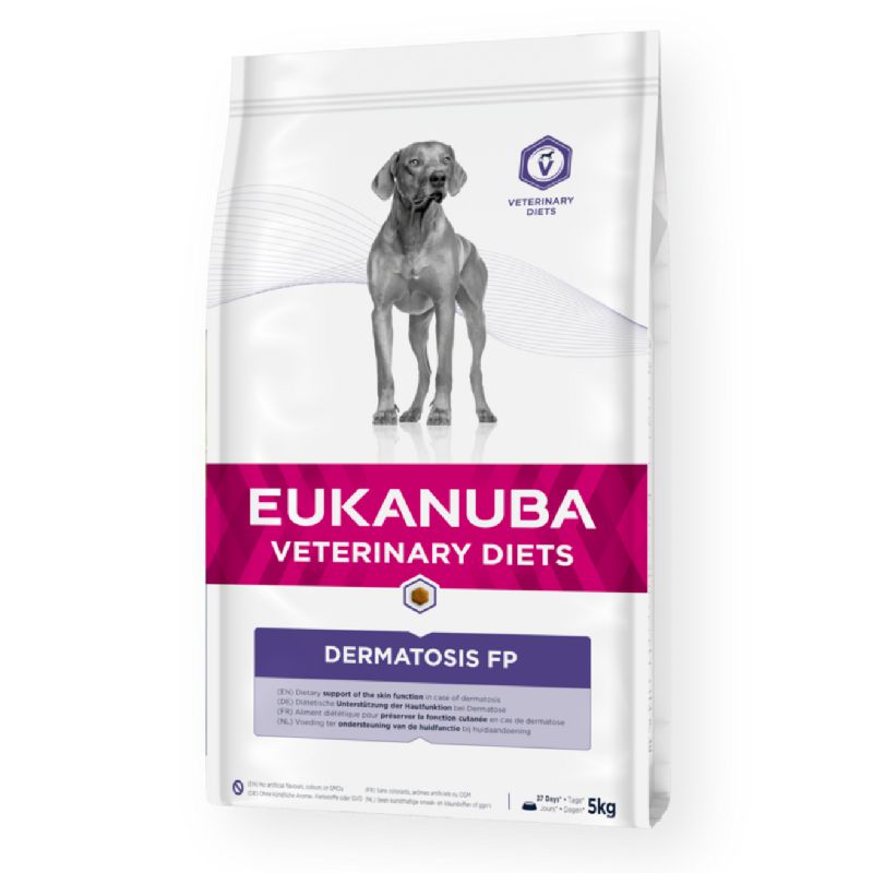 Eukanuba VD Dermatosis sausas pašaras suaugusiems šunims nuo uždegiminių odos būklių, alergijos, žuvis; 5kg, 12kg