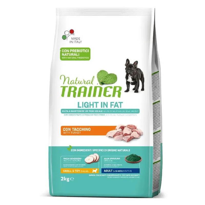 Trainer Natural Adult Mini Turkey Light sausas pašaras suaugusiems šunims mažų veislų, kalakutiena; 2kg, 7kg