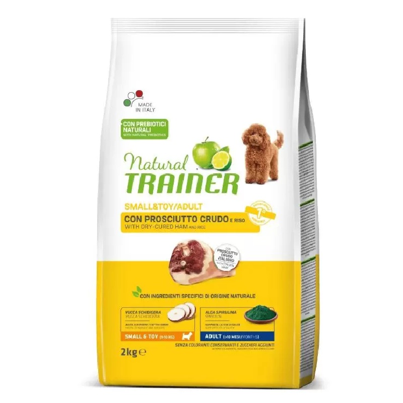 Trainer Natural Adult Mini Ham sausas pašaras suaugusiems šunims mažų veislų, kumpis; 2kg, 7kg