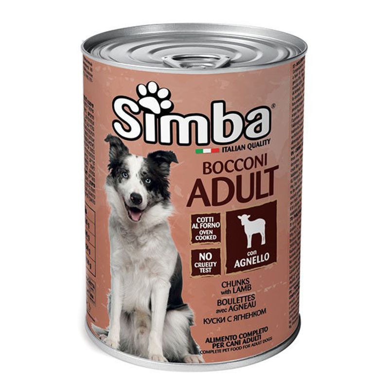 Simba Dog Adult Lamb konservuotas pašaras suaugusiems šunims, ėriena; 415g