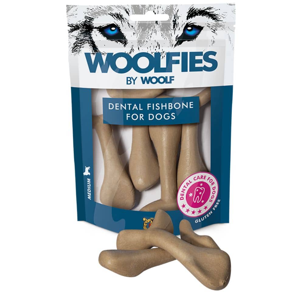 WOOLF Dental Fishbone for Dogs skanėstai šunims 200g