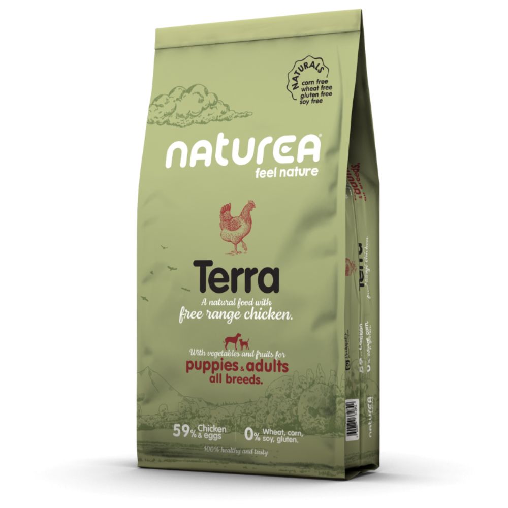 Naturea Naturals Adult and Puppies TERRA Chicken sausas maistas šunims 12kg