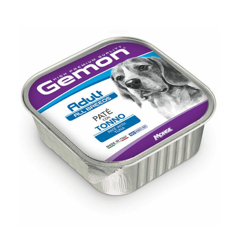 Gemon Wet Dog Pate Adult tuna konservuotas pašaras paštetas šunims, tunas; 150g