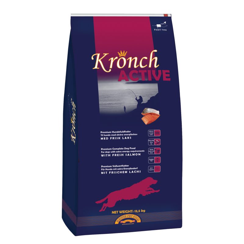 Kronch Active sausas maistas aktyviems šunims su lašiša