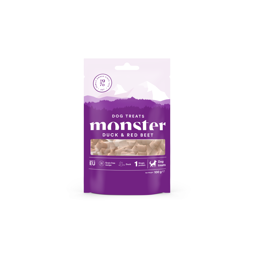 Skanėstai šunims su antiena ir burokėliu Monster Dog Treats