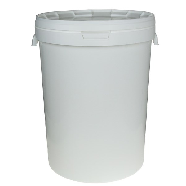 Plastikinis kibiras su dangčiu 33 l, baltas