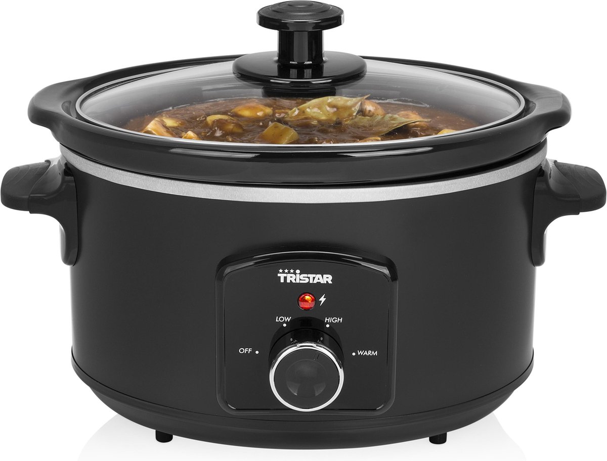 Multifunkcinis puodas Tristar Slowcooker VS-3915 180 W, 3.5 L, Number of programs 3, Black