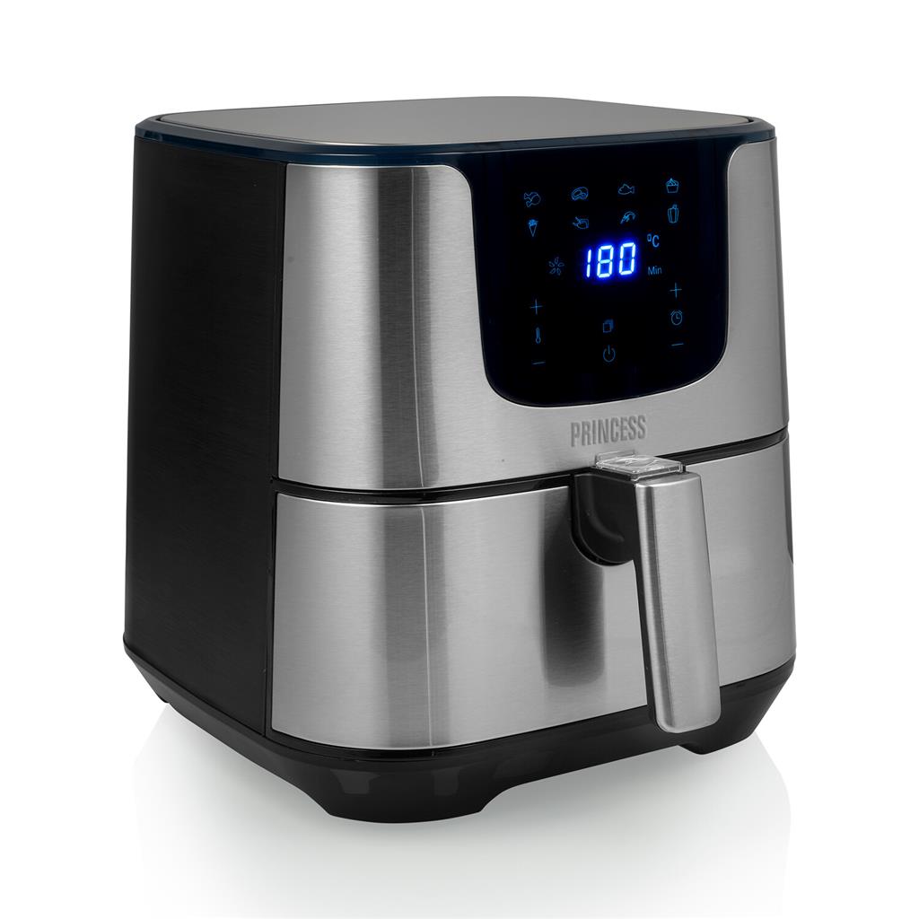 Karšto oro gruzdintuvė Princess Digital Aerofryer Deluxe XXL 182060 Power 1700 W Capacity 5.5 L Black/Stainless Steel