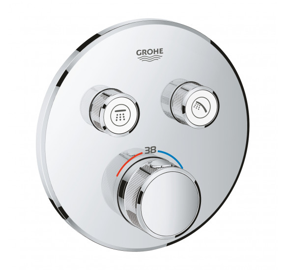 Grohe Grohtherm Smartcontrol termostatinis maišytuvas 2 krypčių, pasirenkama spalva : Spalva - Chromas