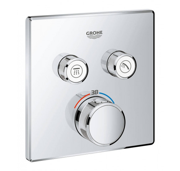 Grohe Grohtherm SmartControl potinkinis termostatinis maišytuvas 2 krypčių išbėgimas : Spalva - Chromas