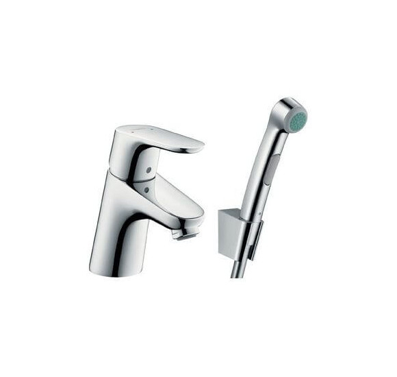 Hansgrohe Focus E2 maišytuvas praustuvui su bidete dušeliu : Spalva - Chromas