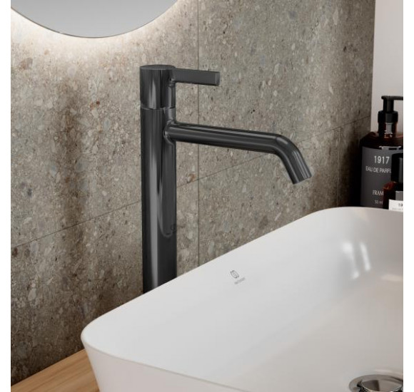 Ideal Standard Joy (BC782) aukštas maišytuvas praustuvui, PVD spalvos : Spalva - Šlifuotas paviršius - juodos